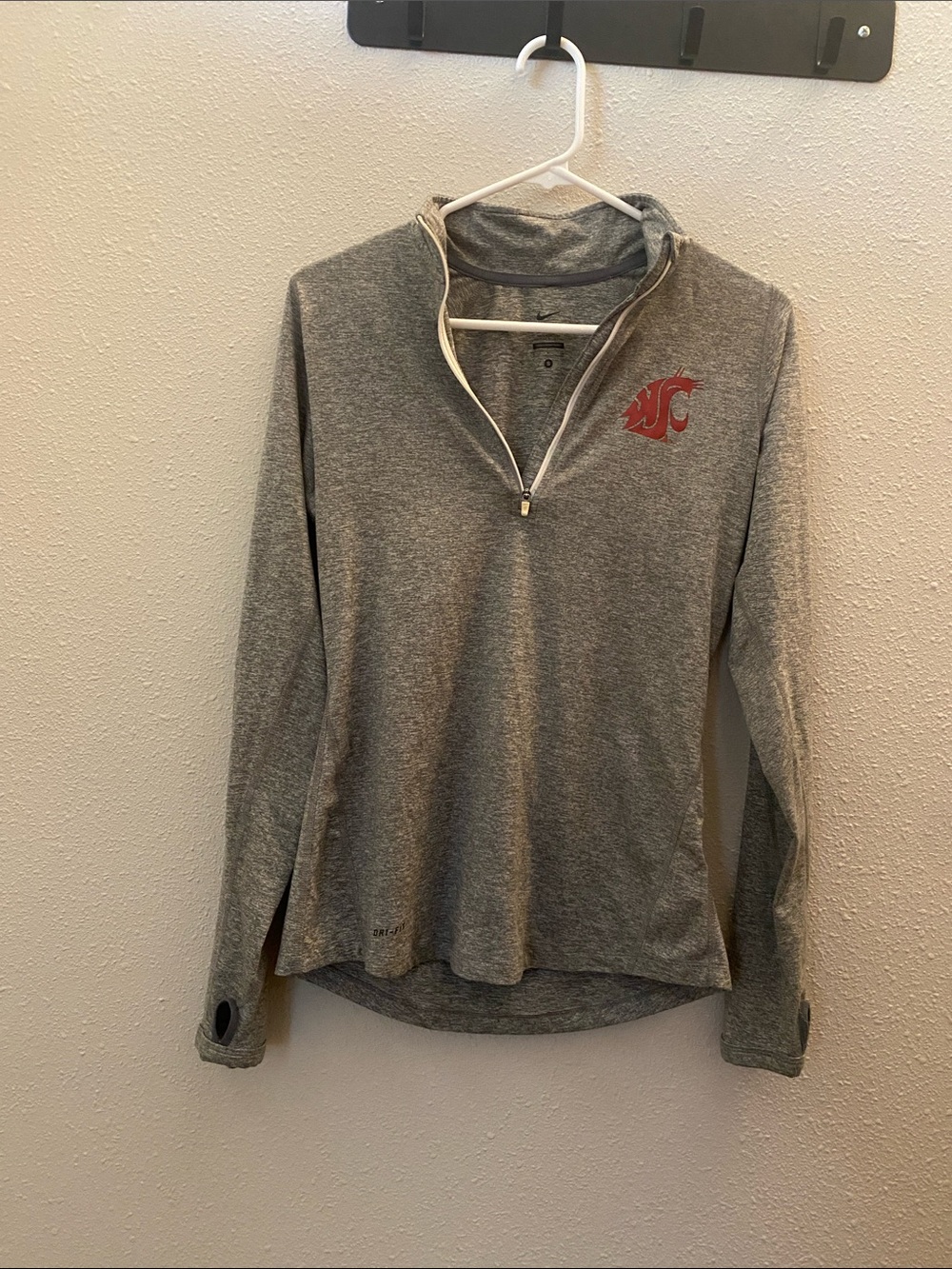 Nike Women's Gray Quarter-Zip Pullover with Cougars Logo